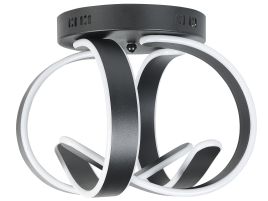 Metal LED Ceiling Lamp Black NURA