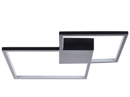 Metal LED Ceiling Lamp Black OKSU