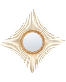 Rattan Wall Mirror 60x60cm Natural