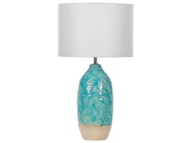 Ceramic Table Lamp Turquoise ATABA