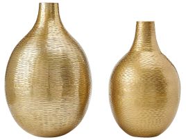 Aluminium Flower Vase 32/35 Gold MOHENJO