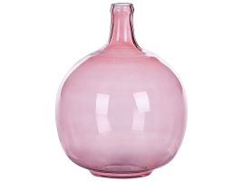 Glass Decorative Vase 31 Pink CHAPPATHI