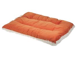 Velvet Dog Bed 70 x 55 cm Orange ERGANI