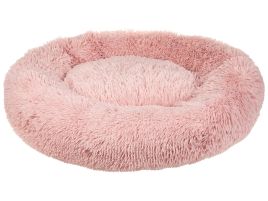 Faux Fur Pet Bed Ã¸ 80 cm Pink KULU