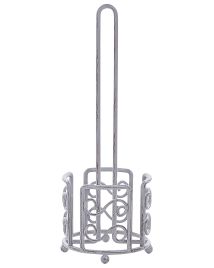 Freestanding Metal Toilet Paper Holder Grey MANDI