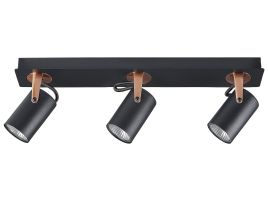 3 Light Spotlight Metal Bar Black KLIP
