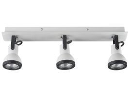 3 Light Spotlight Metal Bar White and Black BARO
