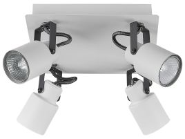 4 Light Spotlight Metal Plate White BONTE