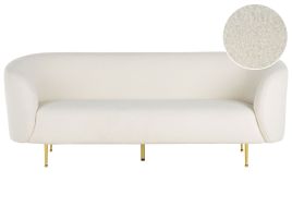 3 Seater Boucle Sofa White LOEN