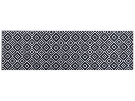 Runner Rug 60x200cm Black and White
