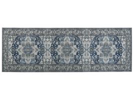 Runner Rug 80x240cm Grey and Blue