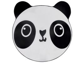 Kids Rug 120cm White and Black