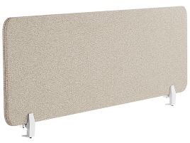 Desk Screen 130 x 40 cm Beige WALLY