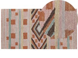 Wool Area Rug 80x150cm Multicolour