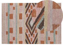 Wool Area Rug 140x200cm Multicolour