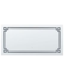 LED Wall Mirror 120x60cm Silver