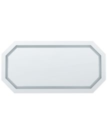LED Wall Mirror 120x60cm Silver