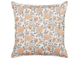 Cotton Cushion Flower Pattern 45x45cm Multicolour