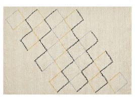 Cotton Area Rug 140x200cm Beige