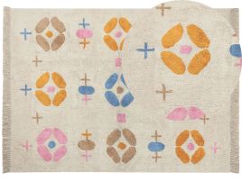 Cotton Area Rug 160x230cm Multicolour