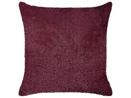 Faux Fur Cushion 45x45cm Burgundy