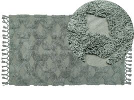 Cotton Area Rug 80x150cm Green