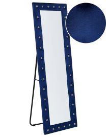 Velvet Standing Mirror 50x150cm Blue