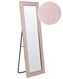 Velvet Standing Mirror 50x150cm Pink