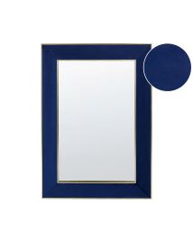 Velvet Wall Mirror 50x70cm Blue
