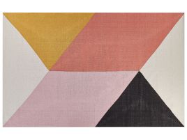 Cotton Area Rug 140x200cm Multicolour