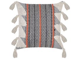 Cotton Cushion Chevron Pattern 45x45cm Multicolour