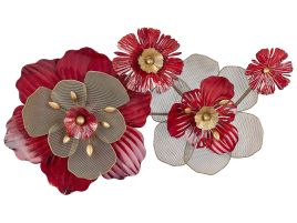Wall Décor Flowers Red SCANDIUM