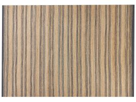 Jute Area Rug 160x230cm Beige and Grey