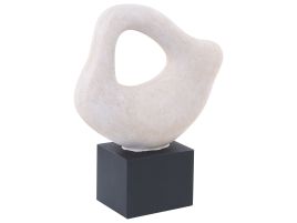 Wooden Ornament Off - White and Black