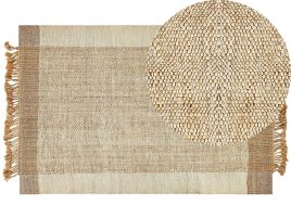 Jute Area Rug 200x300cm Beige