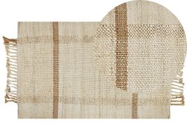 Jute Area Rug 80x150cm Beige