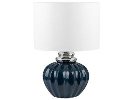 Ceramic Table Lamp Blue NERIS