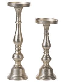 Set of 2 Candlesticks Gold