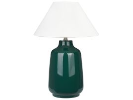 Ceramic Table Lamp Green CARETA
