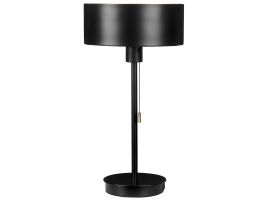 Metal Table Lamp with USB Port Black ARIPO