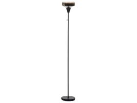 Metal Floor Lamp Black and Silver TALPARO