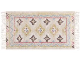 Jute Area Rug 80x150cm Multicolour