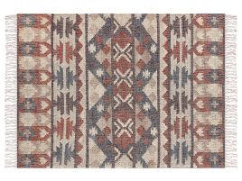 Jute Area Rug 160x230cm Multicolour