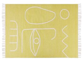 Outdoor Area Rug 140x200cm Yellow