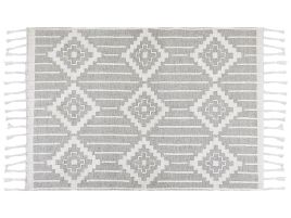 Outdoor Area Rug 160x230cm Grey and White