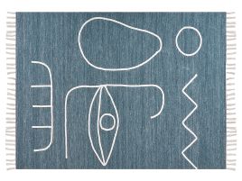 Outdoor Area Rug 140x200cm Blue