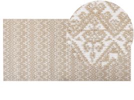 Jute Area Rug 80x150cm Beige