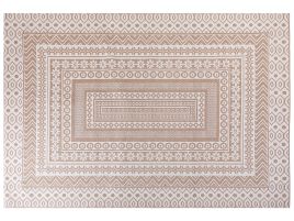 Area Rug 160x230cm Beige and White