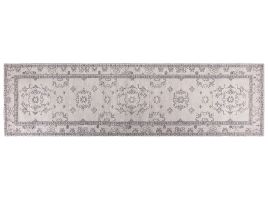 Cotton Runner Rug 80x300cm Beige