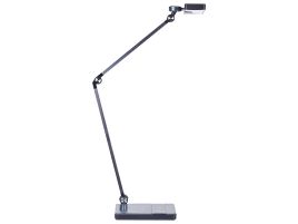 Metal LED Desk Lamp with Wireless Charger Black LACERTA